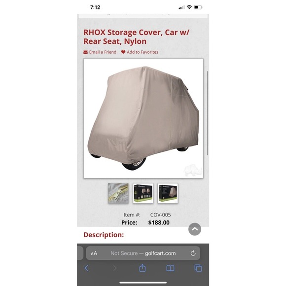 Yamaha ezgo club car golf cart storage cover carts with 54'' top & back seat